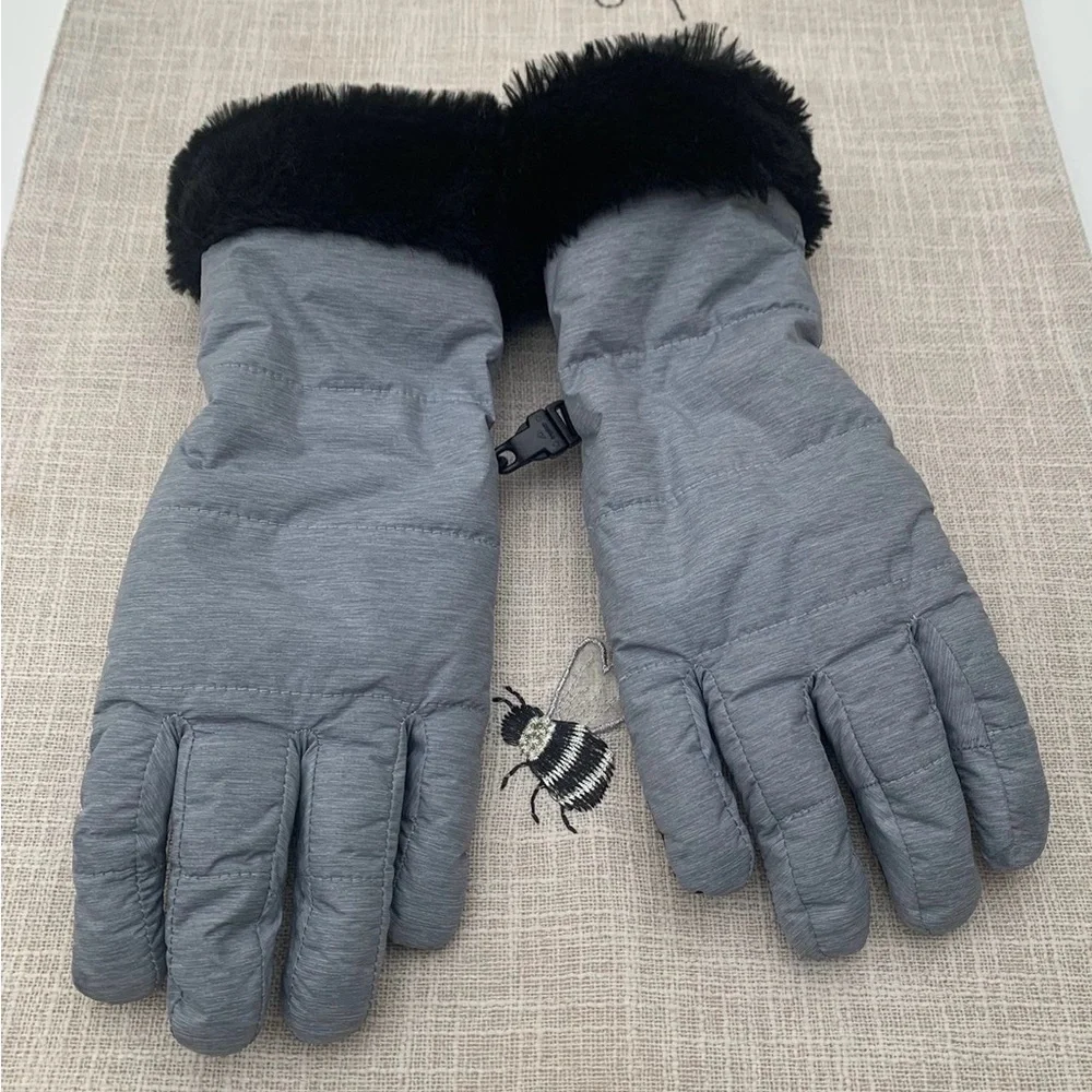 The North Face Kids Mittens - Gray and Black
